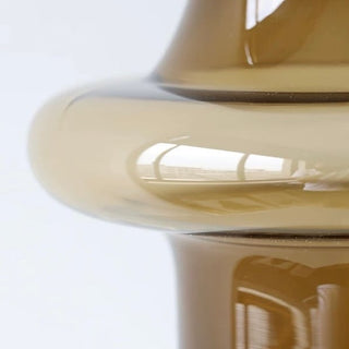 Brown color Clear glass flower vasein 2 sizes.