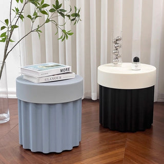 Storage-equipped Compact Colorful Side Table Stool     Entrance Hall