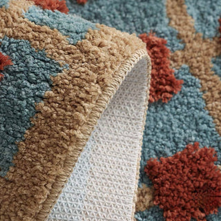Retro pattern absorbent door entrance mat 50 x 80 cm bath mat non-slip.