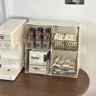 Tabletop Divider Slanted Storage Box Tea Bags