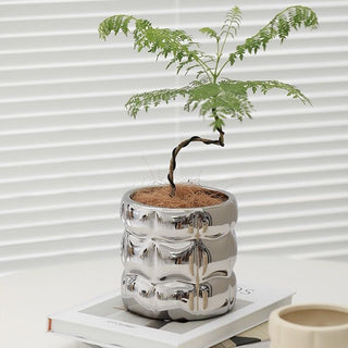 Square Bumpy Ceramic Pot Cover