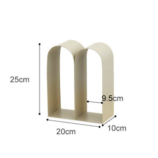 Arched Iron Two-Tier Display Rack  Storage