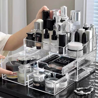 Clear Color Drawer Cosmetic Storage Box