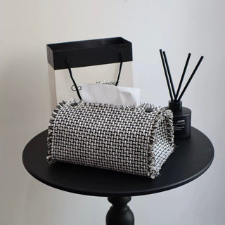 Tweed-style fringe mixed tissue case