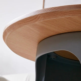 PetHouse Wood Top Round Side Table  Sofa Table Cat House Multifunctional