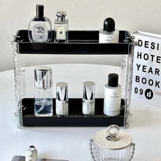 Lightweight Clear Tier Cosmetic Storage Rack