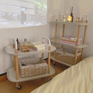 Castered Side Table Two-Tier Rack Wagon