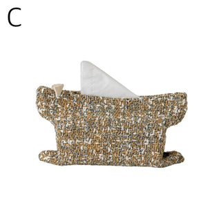 Tweed Simple Tissue Case Cover Hanging Type