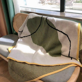 Nuance Wave Design Knit Blanket 120 x 160 cm Lap Blanket