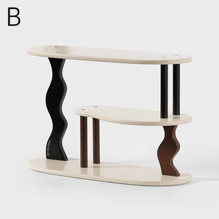 Wave Design Three-Tier Storage Display Rack
