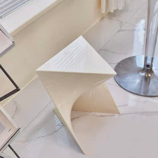 Acrylic Triangle Stool Side Table