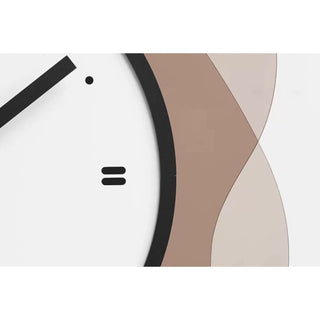 Brown Acrylic Curved Layered Clock Wall Clock