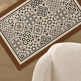 Tile pattern Water-repellent entrance mat 50 x 80 cm wipeable mat