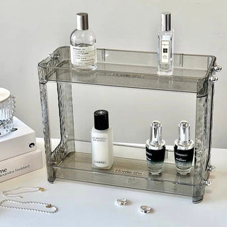 Lightweight Clear Tier Cosmetic Storage Rack