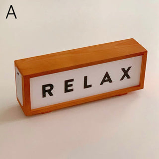 Relax Wood Night Light  Table Lamp Indirect Lighting