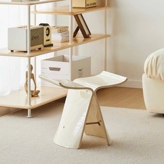 Cream Color Butterfly Stool Side Table Chair