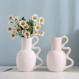 Wave Handle Flower Vase