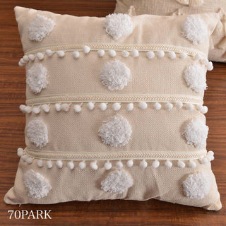 Tassel-attached Bohemian Style Cushion Cover  6 Types
