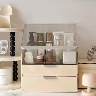 Large Capacity Lidded Drawer Cosmetic Storage Box