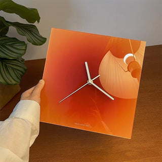 Square Gradient Clock Table Clock Wall Clock