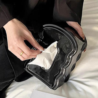 Ceramic Mirror Wave Stand Tissue Case