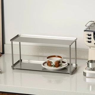 Stainless steel silver cup storage rack two-tiered or three-tiered 2 types