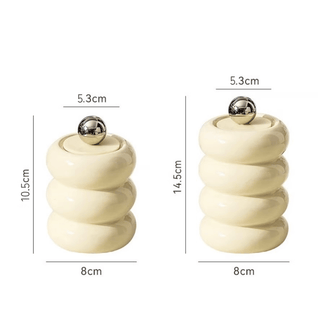 Ball Ceramic Brush Stand with Lid Three-Tier Four-Tier Chubby 6 Types  Small Item Storage
