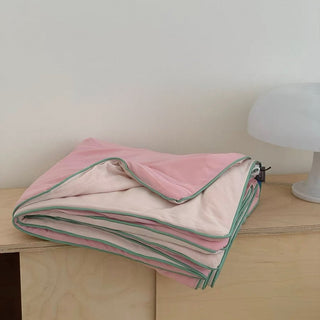 Piping Cooling Summer Blanket Colorful Blanket   Single Item 2 Sizes Cool