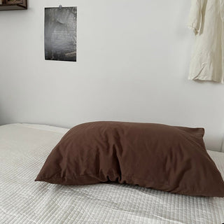 Brown Stripe Duvet Cover Set  Bed Cover