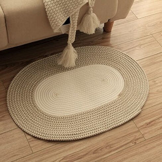 Rope Knit Oval Mat   Entrance Mat