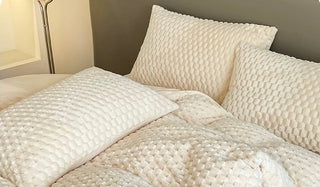 3D Pattern Soft Flannel Duvet Cover Set  Bed Cover Bedding Cover
