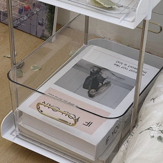 Clear Tier Storage Rack with Casters