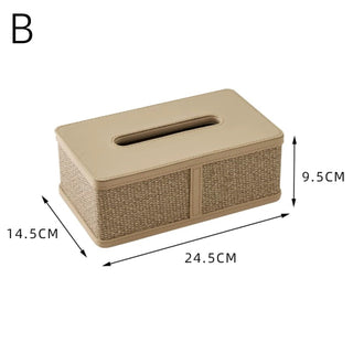 Modern Design Leather Tissue Case