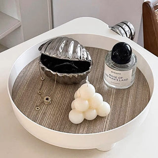 Shell motif accessory tray  trinket box