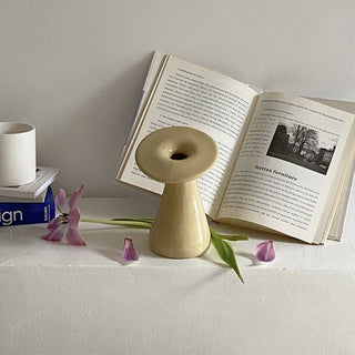 Mushroom Ceramic Flower Vase  Single Flower Vase