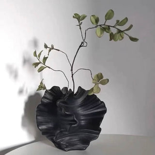 Irregular Wave Ceramic Flower Vase  Vase Object