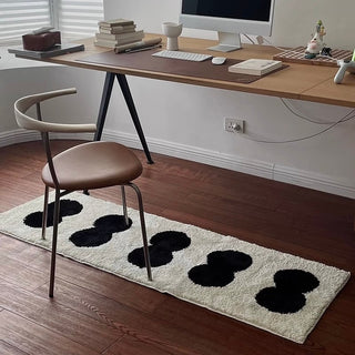 Monochrome Dot Motif Long Rug Mat Absorbent 50 x 160 cm Kitchen Mat