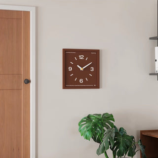 Square Frame Dark Color Clock  Wall Clock