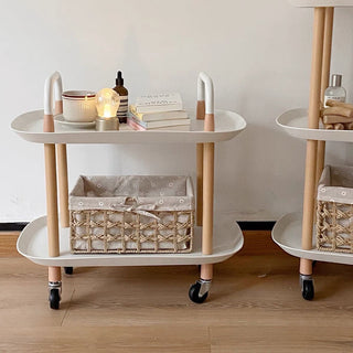 Castered Side Table Two-Tier Rack Wagon