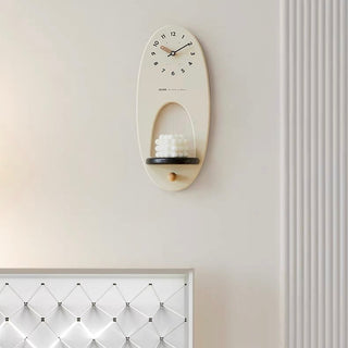 Wall clock with candle holder   3 functions in 1 clock