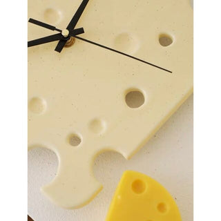 Cheese motif ceramic clockin  wall clock