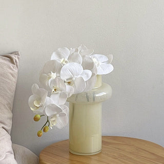 Milk Yellow Glass Flower Vase