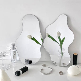 piece set Wavy Acrylic Mirror Tray