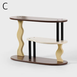 Wave Design Three-Tier Storage Display Rack