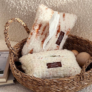 Fluffy Mixed Knit Tissue Case   Hanging Tissue Cover