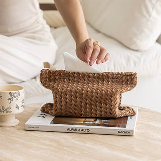 Tweed Simple Tissue Case Cover Hanging Type
