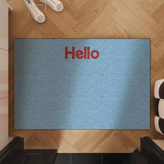Hello Lettering Color Entrance Mat  50 x 80 cm Mud Removal