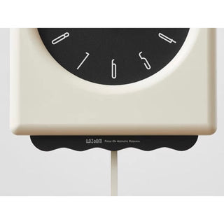 Monochrome Arch-shaped Clock Pendulum Clock  Wall Clock