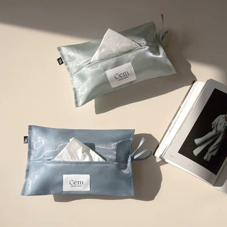 Silk Pearl Color Tissue Case   Hanging Cover