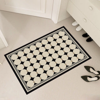 Monotone Geometric Pattern Water-Repellent Entrance Mat 4 Types 50 x 80 cm